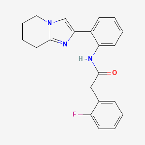 2-(2-fluorophenyl)-N-(2-(5,6,7,8-tetrahydroimidazo[1,2-a]pyridin-2-yl)phenyl)acetamide