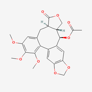 molecular formula C24H24O9 B2667226 (-)-史特加纳辛 CAS No. 41451-68-7