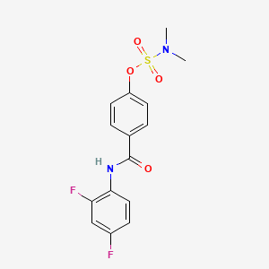 4-[(2,4-difluoroanilino)carbonyl]phenyl-N,N-dimethylsulfamate