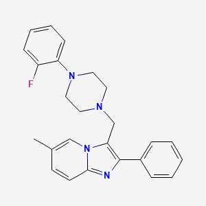 3-{[4-(2-Fluorophenyl)piperazino]methyl}-6-methyl-2-phenylimidazo[1,2-a]pyridine