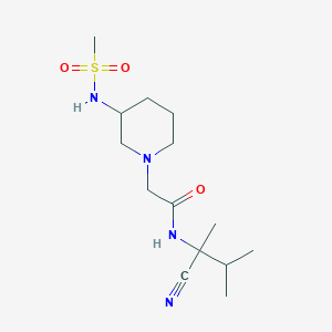 N-(1-cyano-1,2-dimethylpropyl)-2-(3-methanesulfonamidopiperidin-1-yl)acetamide