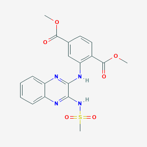 Dimethyl 2-[[3-(methanesulfonamido)quinoxalin-2-yl]amino]benzene-1,4-dicarboxylate