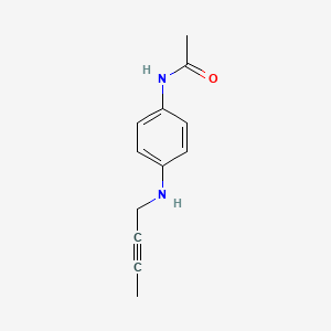 molecular formula C12H14N2O B2667244 N-{4-[(but-2-yn-1-yl)amino]phenyl}acetamide CAS No. 1248098-07-8