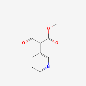 molecular formula C11H13NO3 B2667255 Ethyl 3-oxo-2-(pyridin-3-yl)butanoate CAS No. 913839-58-4
