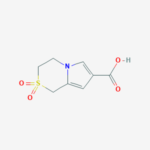 2,2-Dioxo-3,4-dihydro-1H-pyrrolo[2,1-c][1,4]thiazine-7-carboxylic acid