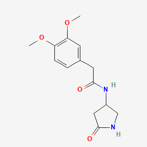 2-(3,4-dimethoxyphenyl)-N-(5-oxopyrrolidin-3-yl)acetamide