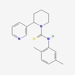 molecular formula C19H23N3S B2667287 N-(2,5-dimethylphenyl)-2-(pyridin-3-yl)piperidine-1-carbothioamide CAS No. 398995-86-3