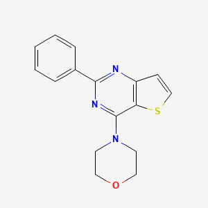 B2667306 4-(2-Phenylthieno[3,2-d]pyrimidin-4-yl)morpholine CAS No. 692732-70-0