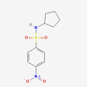 molecular formula C11H14N2O4S B2667312 N-环戊基-4-硝基苯磺酰胺 CAS No. 413573-34-9