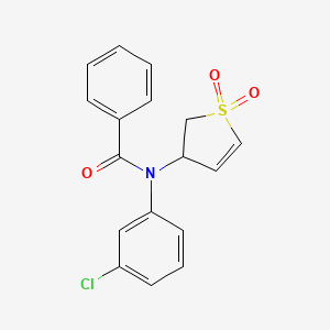 N-(3-chlorophenyl)-N-(1,1-dioxido-2,3-dihydrothien-3-yl)benzamide