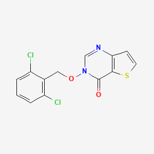 3-[(2,6-dichlorobenzyl)oxy]thieno[3,2-d]pyrimidin-4(3H)-one