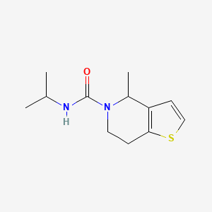 molecular formula C12H18N2OS B2667348 N5-isopropyl-4-methyl-4,5,6,7-tetrahydrothieno[3,2-c]pyridine-5-carboxamide CAS No. 672285-96-0