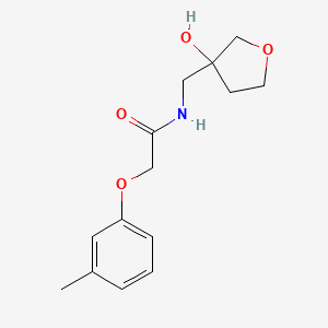 N-((3-hydroxytetrahydrofuran-3-yl)methyl)-2-(m-tolyloxy)acetamide
