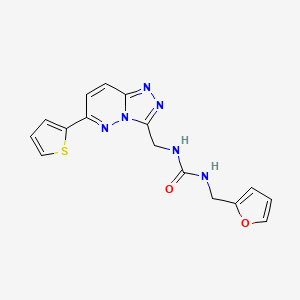1-(Furan-2-ylmethyl)-3-((6-(thiophen-2-yl)-[1,2,4]triazolo[4,3-b]pyridazin-3-yl)methyl)urea