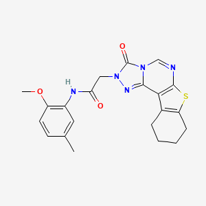 N-(2-methoxy-5-methylphenyl)-2-(3-oxo-8,9,10,11-tetrahydro[1]benzothieno[3,2-e][1,2,4]triazolo[4,3-c]pyrimidin-2(3H)-yl)acetamide