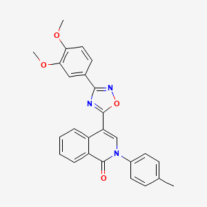 4-[3-(3,4-dimethoxyphenyl)-1,2,4-oxadiazol-5-yl]-2-(4-methylphenyl)isoquinolin-1(2H)-one