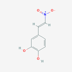 molecular formula C8H7NO4 B026674 4-[(E)-2-nitroethenyl]benzene-1,2-diol CAS No. 108074-44-8