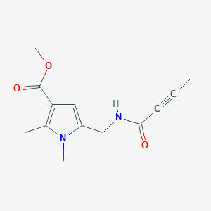 Methyl 5-[(but-2-ynoylamino)methyl]-1,2-dimethylpyrrole-3-carboxylate