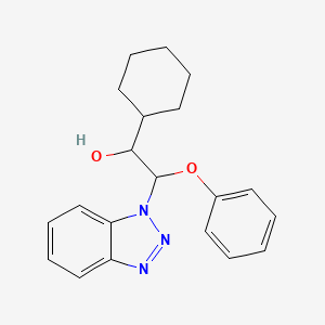 2-(Benzotriazol-1-yl)-1-cyclohexyl-2-phenoxyethanol
