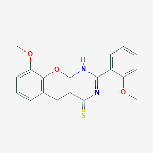 9-Methoxy-2-(2-methoxyphenyl)-1,5-dihydrochromeno[2,3-d]pyrimidine-4-thione