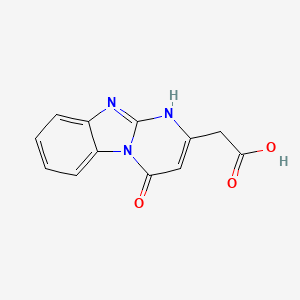(4-Oxo-1,4-dihydropyrimido[1,2-a]benzimidazol-2-yl)acetic acid
