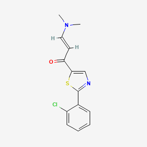 (E)-1-[2-(2-chlorophenyl)-1,3-thiazol-5-yl]-3-(dimethylamino)-2-propen-1-one