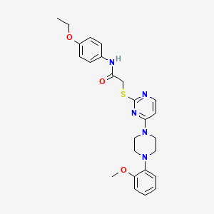 7-(butyrylamino)-N,N-dimethyl-2-[(2-methylphenyl)acetyl]-1,2,3,4-tetrahydroisoquinoline-3-carboxamide