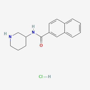 N-(piperidin-3-yl)naphthalene-2-carboxamide hydrochloride
