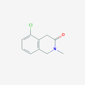 molecular formula C10H10ClNO B2667515 5-Chloro-2-methyl-1,2,3,4-tetrahydroisoquinolin-3-one CAS No. 1392491-60-9