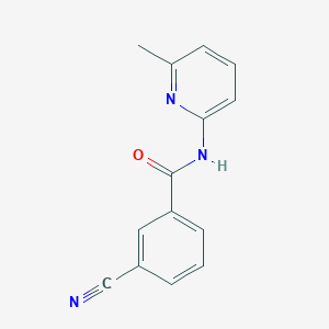 molecular formula C14H11N3O B2667566 3-cyano-N-(6-methylpyridin-2-yl)benzamide 
