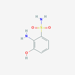 molecular formula C6H8N2O3S B2667609 2-Amino-3-hydroxybenzenesulfonamide CAS No. 847229-81-6
