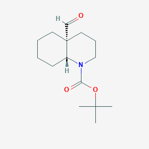 B2667650 Tert-butyl (4aR,8aR)-4a-formyl-2,3,4,5,6,7,8,8a-octahydroquinoline-1-carboxylate CAS No. 2287249-51-6