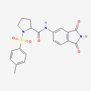 molecular formula C20H19N3O5S B2667800 N-(1,3-dioxoisoindolin-5-yl)-1-tosylpyrrolidine-2-carboxamide CAS No. 1049970-09-3