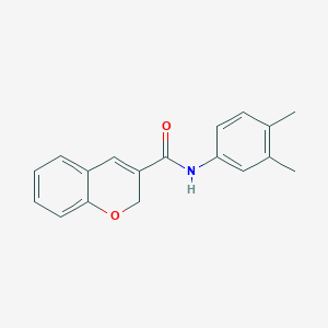 molecular formula C18H17NO2 B2667866 N-(3,4-dimethylphenyl)-2H-chromene-3-carboxamide CAS No. 887345-64-4
