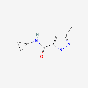 molecular formula C9H13N3O B2667874 N-cyclopropyl-1,3-dimethyl-1H-pyrazole-5-carboxamide CAS No. 1052622-40-8
