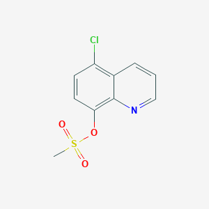 molecular formula C10H8ClNO3S B2667993 (5-chloroquinolin-8-yl) methanesulfonate CAS No. 27160-66-3