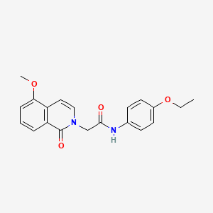 molecular formula C20H20N2O4 B2668024 N-(4-ethoxyphenyl)-2-(5-methoxy-1-oxo-1,2-dihydroisoquinolin-2-yl)acetamide CAS No. 868223-54-5