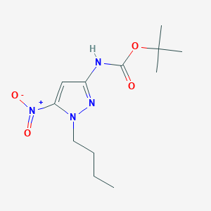 molecular formula C12H20N4O4 B2668058 Tert-butyl N-(1-butyl-5-nitropyrazol-3-yl)carbamate CAS No. 2226181-51-5