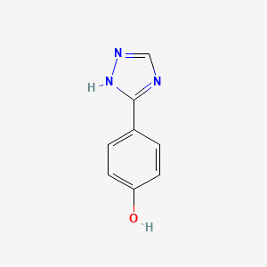 molecular formula C8H7N3O B2668064 4-(4H-1,2,4-triazol-3-yl)phenol CAS No. 1334149-57-3