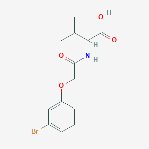 2-(2-(3-Bromophenoxy)acetamido)-3-methylbutanoic acid