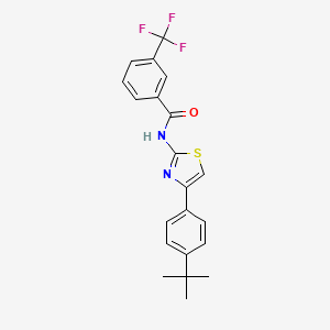 N-[4-(4-tert-butylphenyl)-1,3-thiazol-2-yl]-3-(trifluoromethyl)benzamide