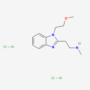 2-[1-(2-Methoxyethyl)benzimidazol-2-yl]-N-methylethanamine;dihydrochloride