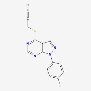 1-(4-Fluorophenyl)-4-prop-2-ynylsulfanylpyrazolo[3,4-d]pyrimidine