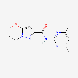 N-(4,6-dimethylpyrimidin-2-yl)-6,7-dihydro-5H-pyrazolo[5,1-b][1,3]oxazine-2-carboxamide
