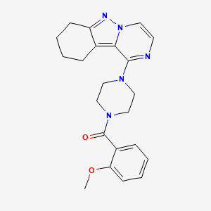 1-[4-(2-Methoxybenzoyl)piperazin-1-yl]-7,8,9,10-tetrahydropyrazino[1,2-b]indazole