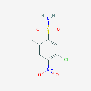 molecular formula C7H7ClN2O4S B2668135 5-Chloro-2-methyl-4-nitrobenzene-1-sulfonamide CAS No. 23454-13-9
