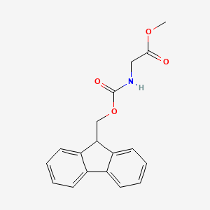 molecular formula C18H17NO4 B2668139 methyl 2-((((9H-fluoren-9-yl)methoxy)carbonyl)amino)acetate CAS No. 121616-32-8