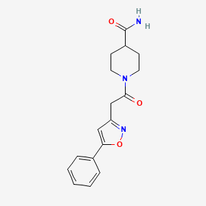 1-(2-(5-Phenylisoxazol-3-yl)acetyl)piperidine-4-carboxamide