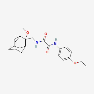 molecular formula C22H30N2O4 B2668146 N'-(4-ethoxyphenyl)-N-[(2-methoxyadamantan-2-yl)methyl]ethanediamide CAS No. 1797695-69-2