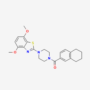 (4-(4,7-Dimethoxybenzo[d]thiazol-2-yl)piperazin-1-yl)(5,6,7,8-tetrahydronaphthalen-2-yl)methanone